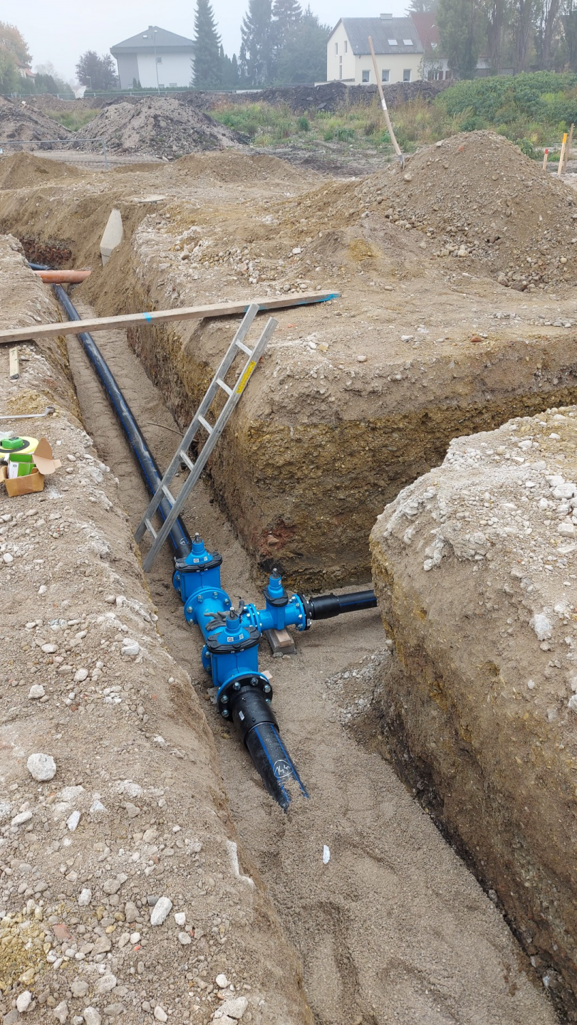 Leitungsbau Stadionareal Wiener Neustadt