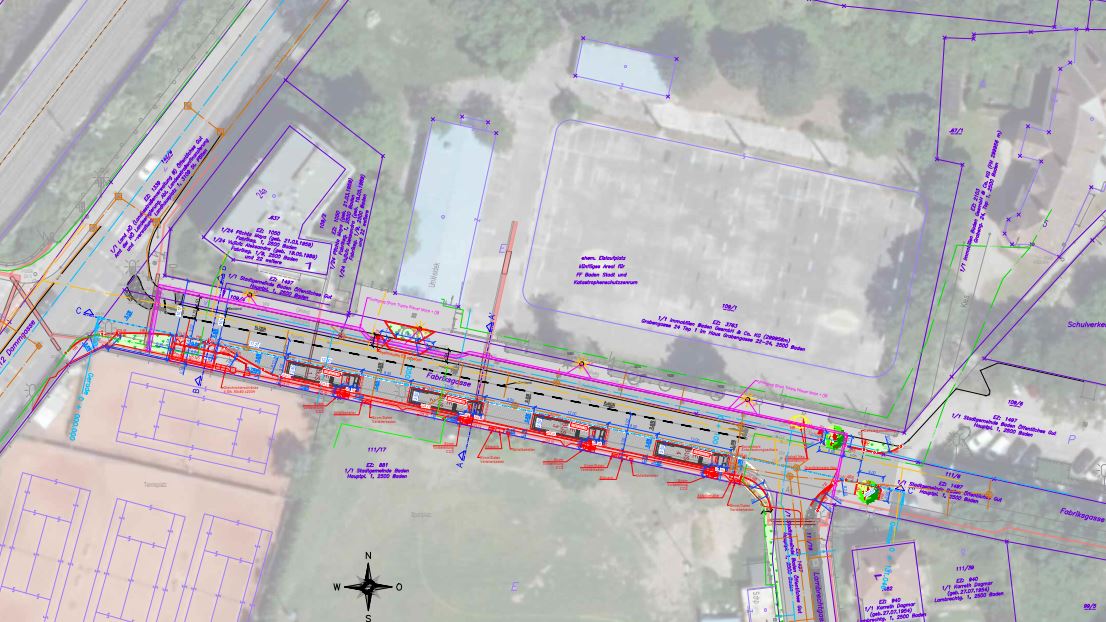 Errichtung von Ladestellplätzen für Elektrobusse im öffentlichen Raum in Baden