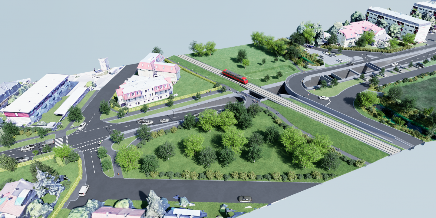 Unterführung der L154 unter der Aspangbahn und dem Wiener Neustädter Kanal